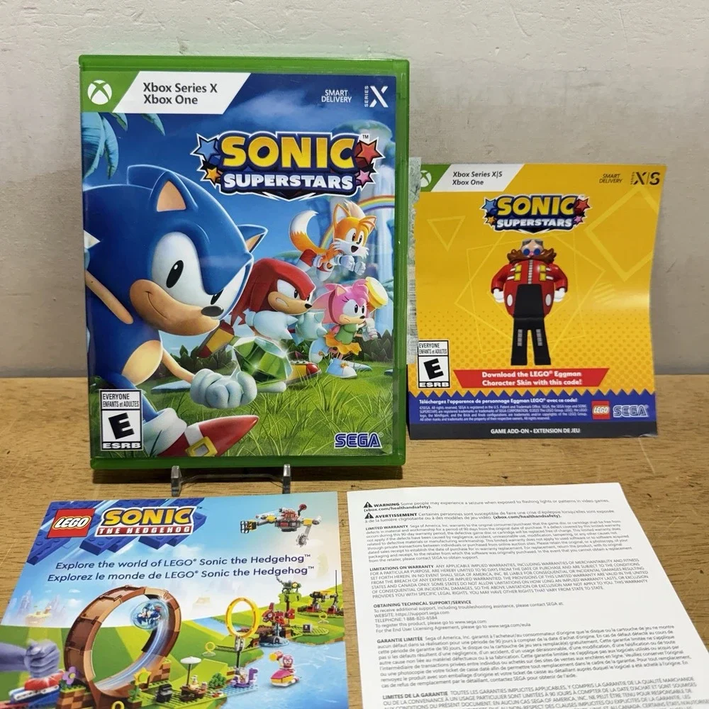Sega Sonic Superstars Xbox Series X Xbox One Video Game CIB 2023 0010086642223